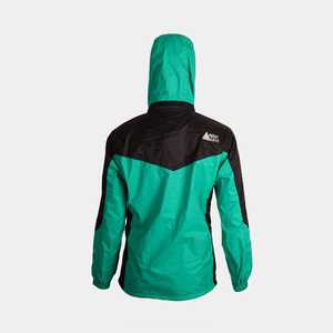 Veste imperméable réversible pour femme FHOH-coupe-vent respirant Fitness inspiré support capuche fermeture éclair tissu matelassé pour le printemps - Product Image 2