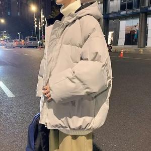 Winter Solid Color Hooded Puffer Jacket Cotton <b>Coat</b> for Men <b>Women</b> Trendy <b>Padded</b> Jacket Parkas - Product Image 4