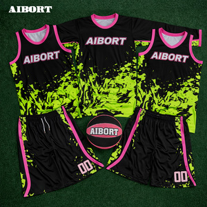 艾伯特工厂直销流行透气运动吸湿排汗轻质训练队篮球球衣 - Product Image 4