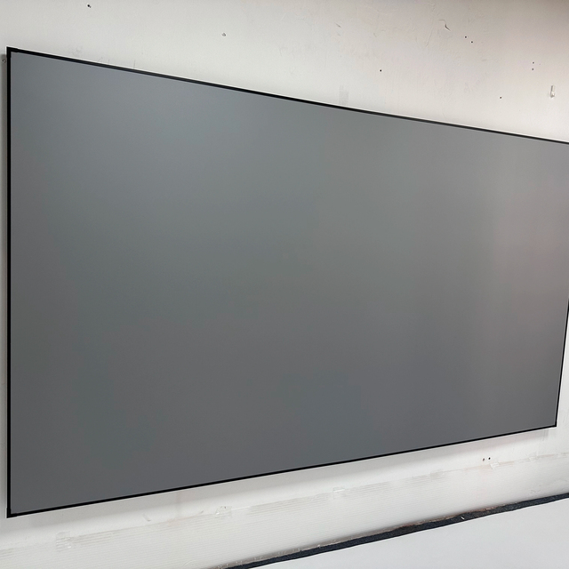 120 Inch Long Rejecing Light Fixed Frame Narrow Projector Screen Wall Mount Support 4K 3D Projection Throw 16:9 Home Projector