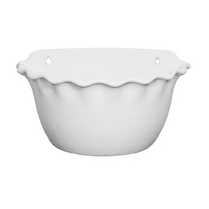 Recién llegado, maceta de pollo de Metal de estilo Simple, maceta de bolsillo para colgar en la pared para interiores y exteriores, capa de polvo blanco, jardín galvanizado - Product Image 1