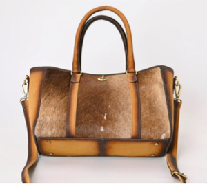 กระเป๋าถือหนังแท้ขัดเงาแบบเต็มเม็ดมีซิปสายคาดลำตัวปรับได้สองระดับลายเสือดาวสำหรับ B2B ร้านค้าปลีก - Product Image 4