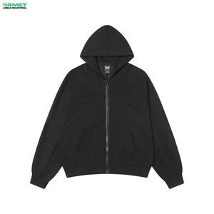 Venta al por mayor de invierno de impresión digital Clean Fit cremallera Sudadera con capucha de alta calidad 100% algodón 400gsm Casual Regular Fit Unisex Sudadera con capucha - Product Image 2