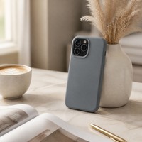 Coque de téléphone magnétique en silicone liquide pour iPhone 15 16 17 Pro Max compatible MagSafe, antichoc, souple en TPU, anti-traces de doigts
