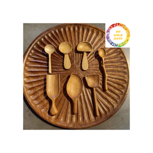 Cuillère en bois faite à la main de haute qualité du Vietnam pour la vaisselle de cuisine et l'utilisation quotidienne au prix de gros - Product Image 4