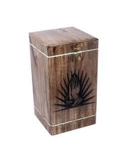 Hardwood Cremation <b>Urns</b> for Human Ashes Adult <b>Large</b> - Wooden Burial <b>Urn</b> for Columbarium - (Praying Hand 250 Cubic Inches - MW) - Product Image 4