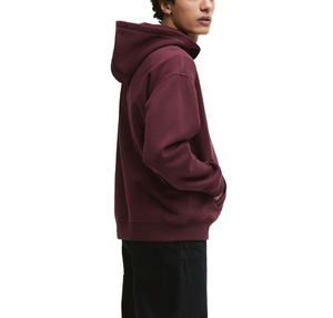 Sweat-shirt polaire tendance de couleur unie pour hommes 300g Sweat-shirt à capuche en coton et polyester de style américain avec motif à carreaux Utilisation hivernale en extérieur - Product Image 5