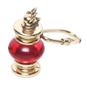 Nautical Brass Golden/Red Mini Lantern <b>Key</b> Chain with Polish Decorative <b>Key</b> <b>Holder</b> Sale and Supply India - Product Image 4