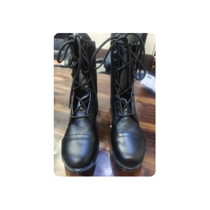 Botas Tácticas de Combate Personalizadas para Hombre, Botas de Seguridad de Tobillo Alto, Impermeables, de Cuero, con Plantilla de Goma, para Entrenamiento al Aire Libre, Senderismo, K.D. Calcetería - Product Image 1