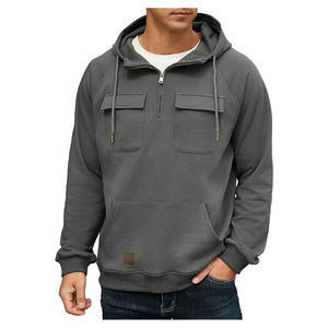Moda de manga larga Top Casual Hombres Ropa Fabricantes Más barato Hombres Moda Sudadera con capucha - Product Image 1