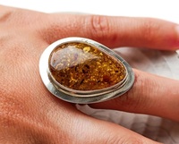 Baltic Amber Ring 925 Sterling Silber Edelstein Schmuck Frauen für Geschenk Versprechen Ring Handmade Pear Designer Ehering