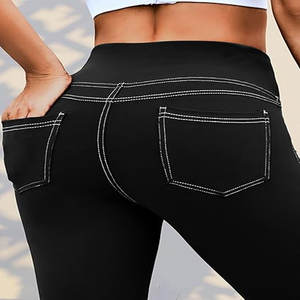 <b>Hot</b> Selling Women's <b>High</b> <b>Waist</b> Sport Wear Training Yoga <b>Pants</b> Gym Seamless Running Tight Leggings for Athletes - Product Image 3