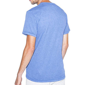 Vêtements en tissu populaire américain personnalisé T-shirt imprimé à trois mélanges pour le fitness et le sport, la musculation et l'entraînement T-shirt unisexe pour hommes - Product Image 5
