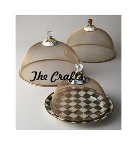 Plato de servir con cúpula de hierro y vidrio, el mejor diseño, para servir postres, a un precio asequible. - Product Image 6