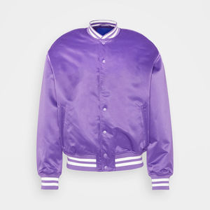 Chaqueta de Béisbol de Lona con Parche Bordado con Logotipo Personalizado de Invierno de Alta Calidad para Hombre, Talla Grande, Estilo Casual con Estampado Urbano - Product Image 5