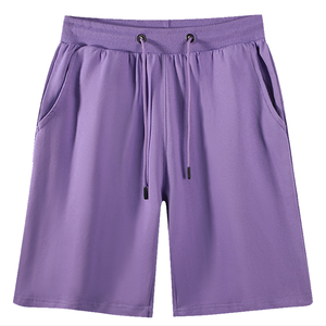 Pantalones cortos de chándal para correr gimnasio de lana 100% algodón transpirables informales bordados para hombre con logotipo personalizado - Product Image 3