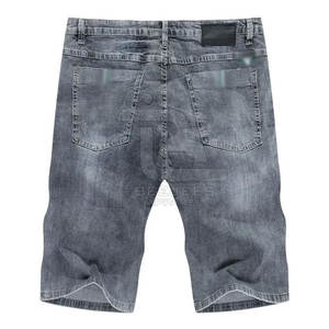 Pantalones cortos vaqueros sólidos de algodón 100% de alta calidad para hombre, ropa de entrenamiento informal transpirable de secado rápido, gran oferta - Product Image 2