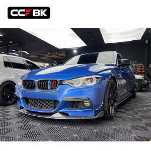 Para <span class=keywords><strong>BMW</strong></span> F30 F31 M <span class=keywords><strong>Sport</strong></span> 320i 328i 330i 335i 340i 2011-2018, alerón delantero de fibra de carbono seca estilo MAD, divisor de labio para parachoques - Product Image 3