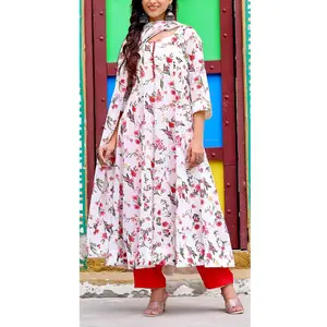 Design elegante diversi abiti In tessuto di cotone stampato per ragazze 2024 alta qualità da donna Casual abito da stampa In basso Moq