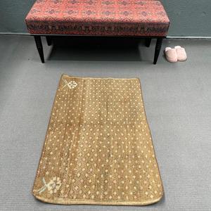 Turkish Vintage Rug 2.4x3.7 ft (74x113 cm), <b>Brown</b> Camouflage <b>Wool</b> Rug - Product Image 1