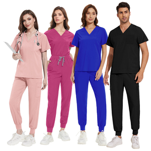 Ensemble de blouses personnalisées à col en V fin, séchage rapide, respirant, uniformes de travail pour les infirmières, les professionnels des salons de beauté, les uniformes d'hôpital - Product Image 5