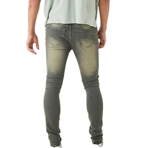 กางเกงยีนส์ผู้ชายคุณภาพสูงขายส่ง ดีไซน์ขาดๆ แบบใหม่ ทรงเข้ารูป ขายส่งกางเกงยีนส์ผู้ชาย - Product Image 3