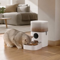 Distributeur automatique de nourriture pour animaux de compagnie, intelligent avec caméra WiFi, contrôle par application, distributeur de nourriture pour chats et chiens 4L, contrôle des portions par minuterie, vidéo à distance
