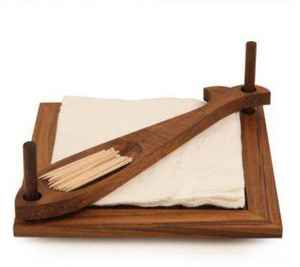 Porte-serviettes en bois écologique Décoration de table pour la maison et le restaurant Porte-serviettes Boîtes à mouchoirs - Product Image 4