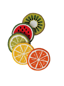 À la mode Artisanat Perlé Broderie Ananas Conception Quatre Ensemble Dessous De Verre Élégant Fantaisie Mignon Élégant - Product Image 3