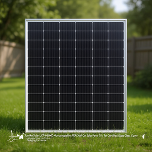 Panneau solaire monocristallin PERC demi-cellule Sunlike Solar LNET-660MD avec couvercle avant en verre certifié TUV, emballage sur palette pour usage domestique - Product Image 3