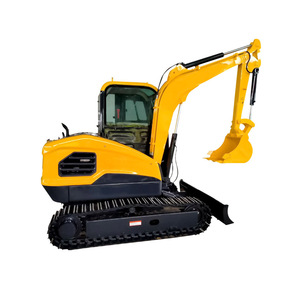 Chargeuse compacte sur chenilles jaune avec godet de 0,12 m³ pour moteur 120 kW, forte puissance de creusement, garantie 4 ans - Product Image 4
