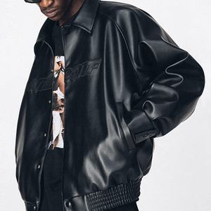 Veste en cuir de haute qualité, veste en cuir sur mesure pour homme, veste en cuir de moto noire pour homme, fabricants - Product Image 3