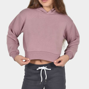 Sudadera con Capucha Corta Ligera Bordada Personalizada Premium para Mujer, Ropa de Calle, Moda Casual, Sudadera de Algodón para Mujer - Product Image 4