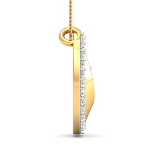 Vente en gros de collier pendentif en laiton artisanal Boho vintage, demi-lune à la mode, design avec zircon, motif de paix, croissant de lune - Product Image 2