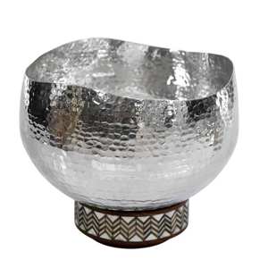 Tazón para Servir Chocolate de Metal Dorado Hecho a Mano de Alta Calidad, Diseño Árabe Calado, Decoración de Mesa Moderna y Lujosa para Fiestas - Product Image 3