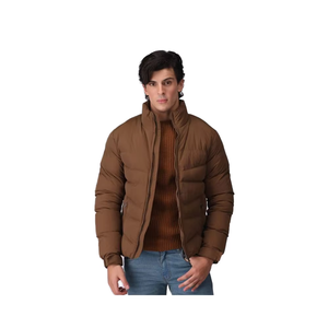 Chaqueta Acolchada de Alta Calidad para Hombre y Mujer, Estilo Urbano, con Capucha, Color Sólido, Transpirable, Resistente al Viento, para Invierno - Product Image 1