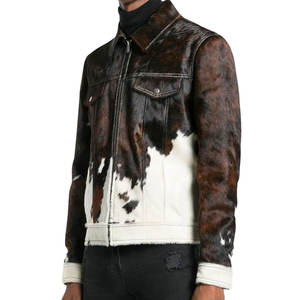 Veste en cuir pour homme tendance et à la mode, fabriquée au Pakistan, imperméable, à capuche, coupe-vent, écologique, personnalisable - Product Image 4