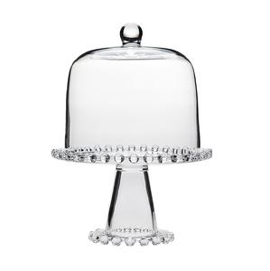 Minimalist <b>Glass</b> <b>Cake</b> <b>Stand</b> <b>With</b> <b>Dome</b> Perfect For Modern Homes Seeking Clean And Sophisticated Dessert Displays - Product Image 1