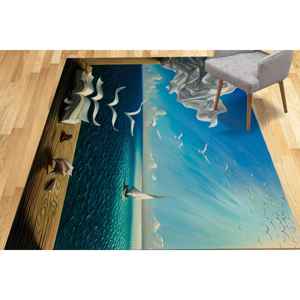 Tapis Salvador Dali Book to Birds, Tapis Dali, Tapis Salvador Dali, Tapis fin non tissé - Product Image 1