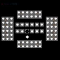 Panneau lumineux LED personnalisé RAYMATES UL pour intérieur, matrice à lentilles 24V 180 °   Feuille rétroéclairée flexible pour l'éclairage mural d'atelier