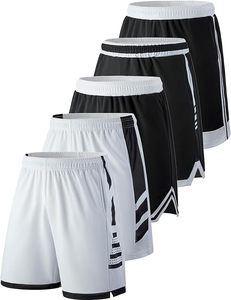 Pantalones cortos de gimnasio de ajuste seco para hombre, ecológicos, transpirables, de secado rápido, rendimiento atlético, cintura elástica ligera, verano, tamaño personalizado - Product Image 5