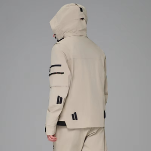 2025 professionnel OEM hommes extérieur imperméable hiver Snowboard vestes brodé Ski neige porter tenue avec sweats à capuche conception - Product Image 5