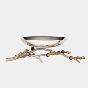 Fantastic Design Gold Brass Metal Serving <b>Bowl</b> With Branch Base Fruit Serving <b>Bowl</b> <b>Salad</b> <b>Bowl</b> For Wedding Parties Decor <b>Server</b> - Product Image 3