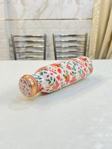 ขวดน้ำทองแดงบริสุทธิ์พร้อมประโยชน์ต่อสุขภาพของโยคะอายุรเวทประโยชน์ต่อสุขภาพ | ขวดน้ำทองแดงเคลือบเงาพร้อมอายุรเวท - Product Image 3