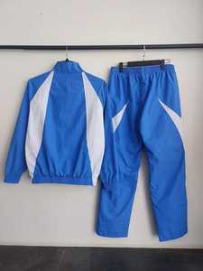 Ensemble de survêtement coupe-vent personnalisé blanc hommes léger imperméable fermeture éclair sport polyester nylon survêtement coupe-vent veste - Product Image 5