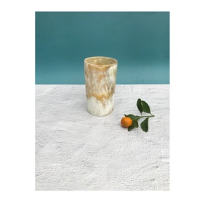 Vidrio de cuerno de búfalo natural rústico con acabado natural y vetas únicas para uso de recreación histórica a precio mayorista - Product Image 5