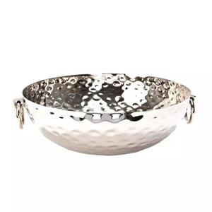 Tazón único con mango para cocina, vajilla de comedor, decoración de Color plateado, diseño moderno de latón, tazón de frutas secas con mango - Product Image 4