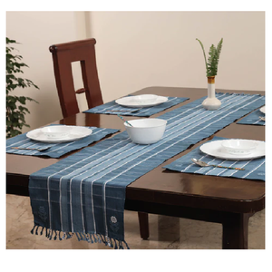 Orange Solid Color Checked Decorative Wedding Party Banquet 100% Organic Cotton GOTS Certificate Indian <b>Table</b> <b>Runners</b> Wholesale - Product Image 3