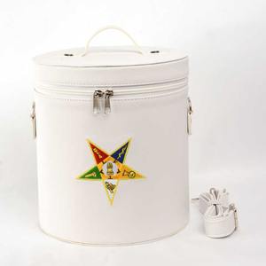 Fez cas Shriners maçonnique coque dure ronde ovale Vintage classique traditionnel personnalisé à la main pliable Portable étanche fez - Product Image 5