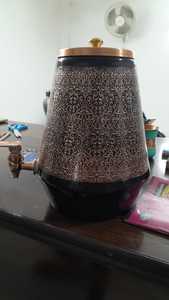 Dispensador de cobre puro de alta calidad con revestimiento seguro para alimentos y boca ancha para un almacenamiento de agua fácil de limpiar y regular de la India - Product Image 3